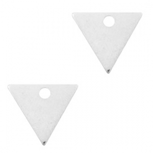 DQ bedel triangle Antiek zilver